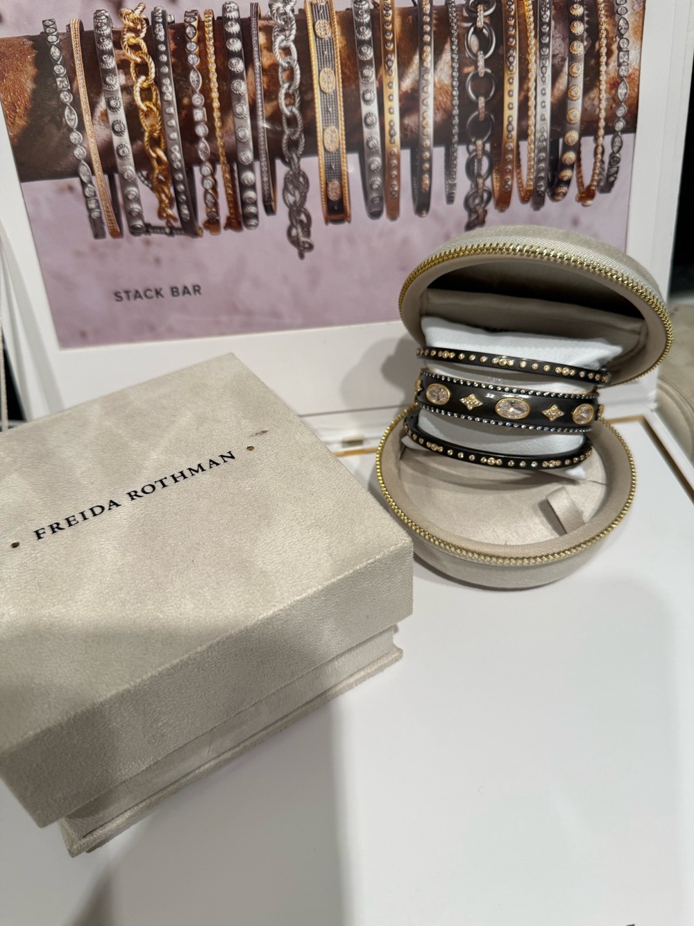 Freida ROTHMAN 3 Bangle Bundle! authentic Not “Vault”